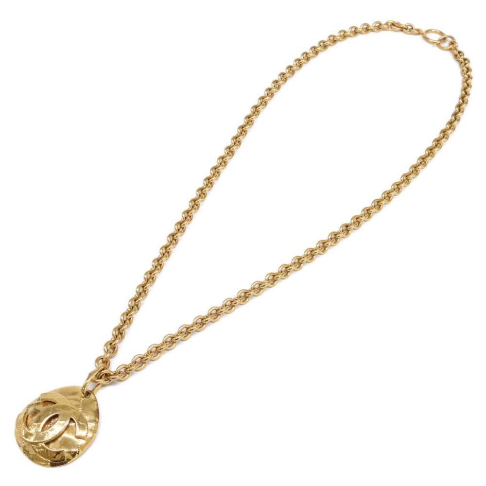 CHANEL Gold Logo Necklace - Picture 3 of 9